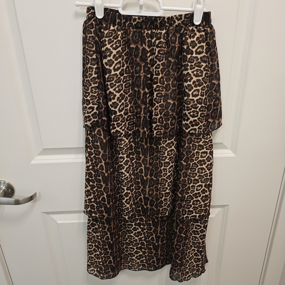 Leopard Print Women's Skirt